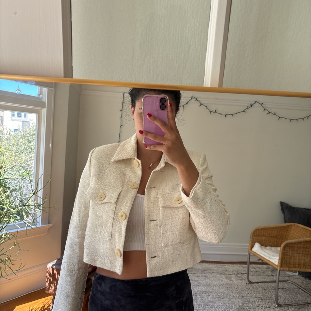 Mango Women's Cream Jacket